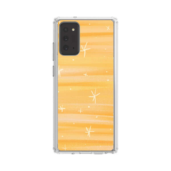 Bright Orange Star Pattern Samsung Galaxy Note20 (5G) Case