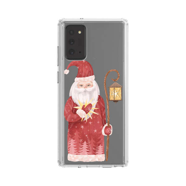 Charming Santa Claus Holding Glowing Heart and Lantern Samsung Galaxy Note20 (5G) Case