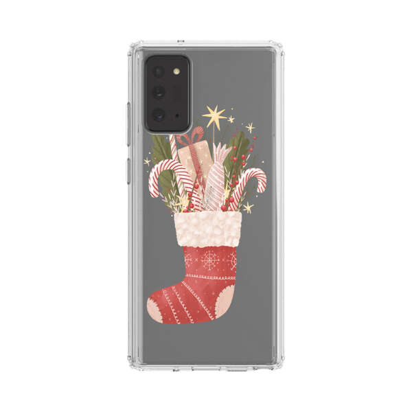 Christmas Stocking with Gifts and Candy Canes Samsung Galaxy Note20 (5G) Case