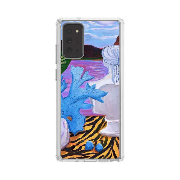 Classical Statues and Tropical Plants by the Ocean Samsung Galaxy Note20 (5G) Case