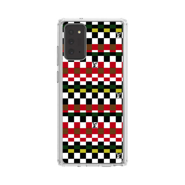 Colorful Checkerboard Stripes Pattern Samsung Galaxy Note20 (5G) Case