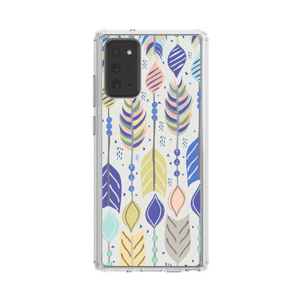 Colorful Feathers Pattern Pastel Samsung Galaxy Note20 (5G) Case