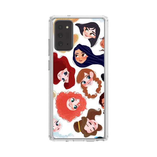 Diverse Animated Girl Faces Samsung Galaxy Note20 (5G) Case