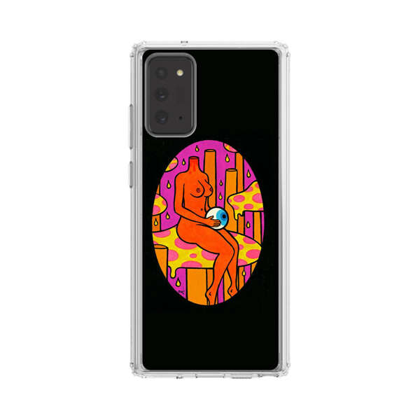 Faceless Nude Figure Holding Sphere Abstract Art Samsung Galaxy Note20 (5G) Case