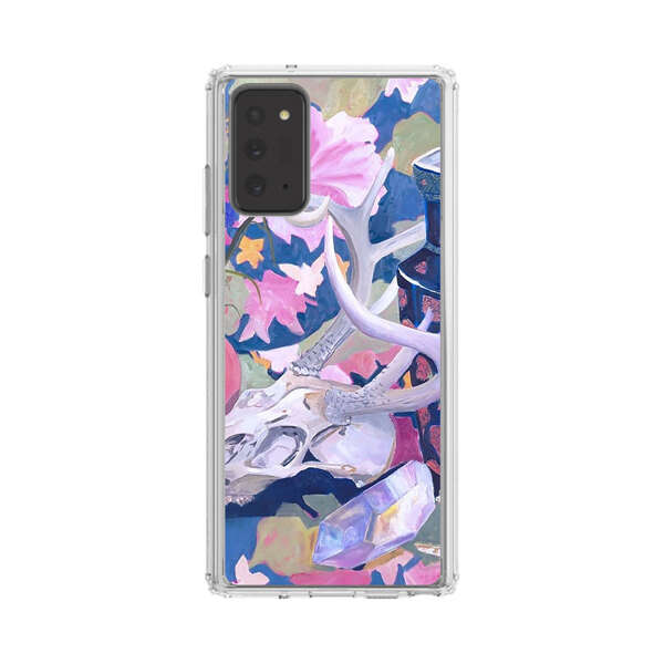 Floral Ornate Vases with Antlers Skull and Crystal Samsung Galaxy Note20 (5G) Case