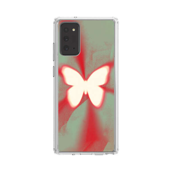Glowing White Butterfly Abstract Radiant Design Samsung Galaxy Note20 (5G) Case