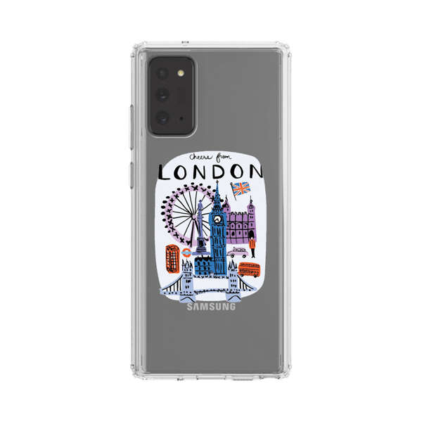 London Iconic Landmarks Illustration Samsung Galaxy Note20 (5G) Case