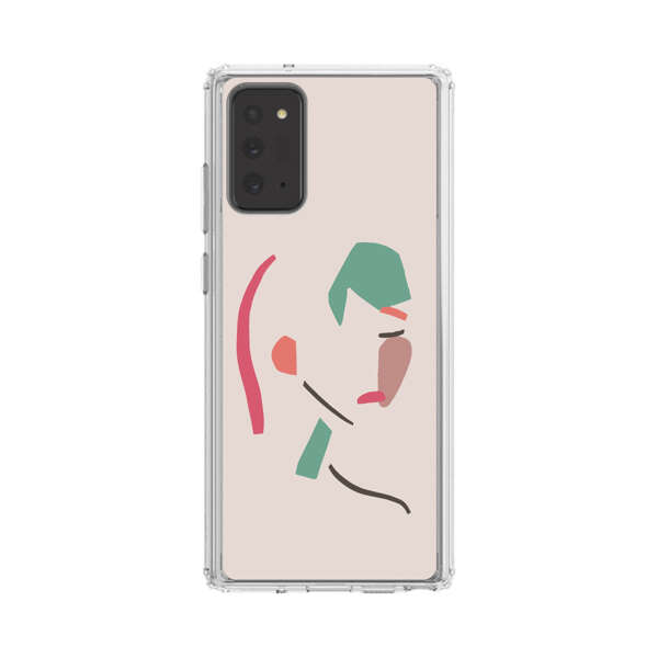Minimalist Abstract Line Art Woman Face Samsung Galaxy Note20 (5G) Case