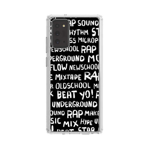 Rap Hip Hop Words Collage Samsung Galaxy Note20 (5G) Case