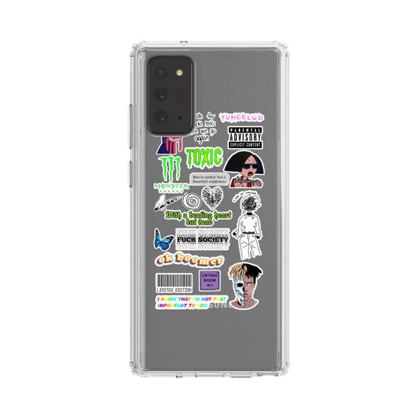 Sticker Collage Edgy Expressive Pop Culture Samsung Galaxy Note20 (5G) Case
