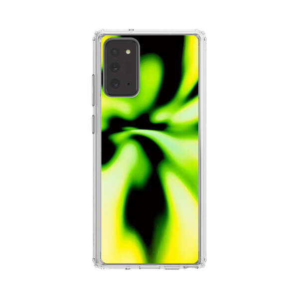 Vibrant Abstract Green and Yellow Swirl Samsung Galaxy Note20 (5G) Case
