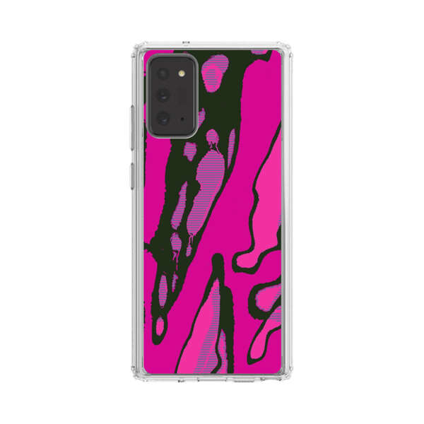 Vibrant Abstract Magenta Black Pattern Samsung Galaxy Note20 (5G) Case