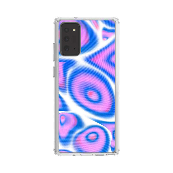 Vibrant Abstract Pink and Blue Swirl Pattern Samsung Galaxy Note20 (5G) Case