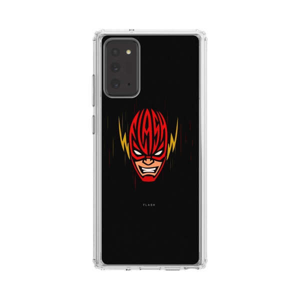 Vibrant Superhero Face with Lightning Bolts Samsung Galaxy Note20 (5G) Case