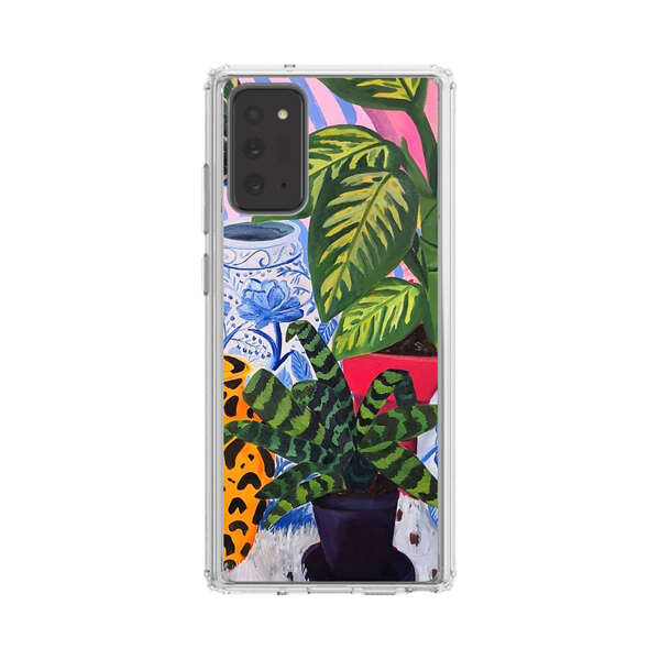 Vibrant Tropical Plants and Decorative Vases Samsung Galaxy Note20 (5G) Case
