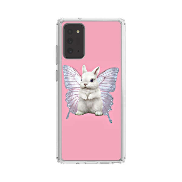 White Bunny with Butterfly Wings Samsung Galaxy Note20 (5G) Case