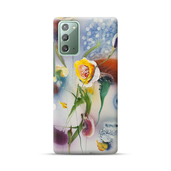 Abstract Colorful Flowers Samsung Galaxy Note20 (5G) Hard Case