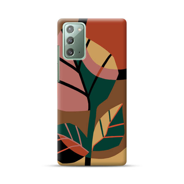 Abstract Geometric Leaves Design Samsung Galaxy Note20 (5G) Hard Case