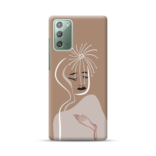 Artistic Abstract Portrait with Serene Face Samsung Galaxy Note20 (5G) Hard Case