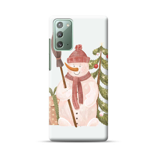 Charming Winter Snowman Illustration Samsung Galaxy Note20 (5G) Hard Case