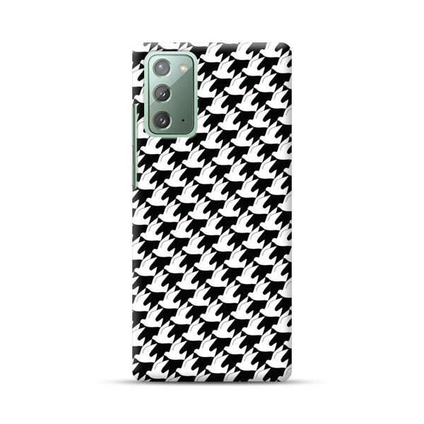 Classic Black and White Houndstooth Pattern Samsung Galaxy Note20 (5G) Hard Case
