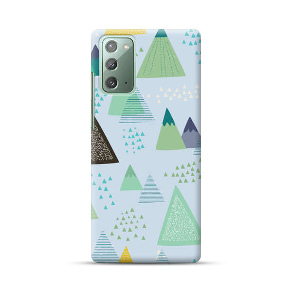 Colorful Abstract Mountain Pattern Samsung Galaxy Note20 (5G) Hard Case