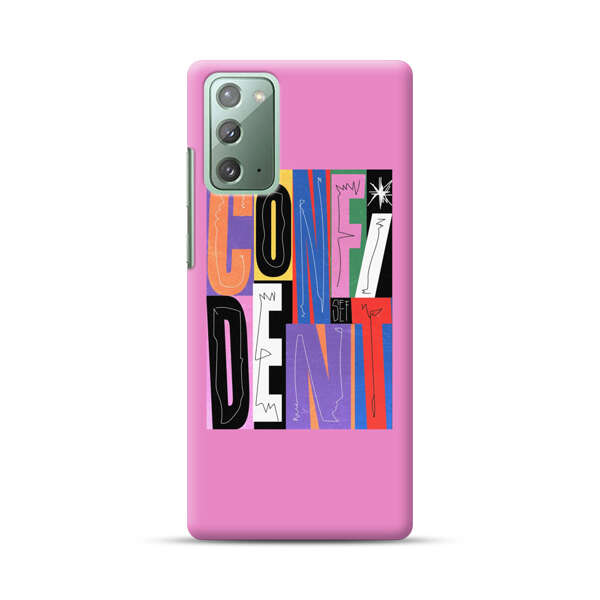Confident Bold Colorful Typography Samsung Galaxy Note20 (5G) Hard Case