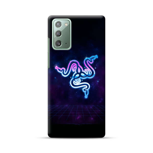 Glowing Neon Triple Snake Samsung Galaxy Note20 (5G) Hard Case