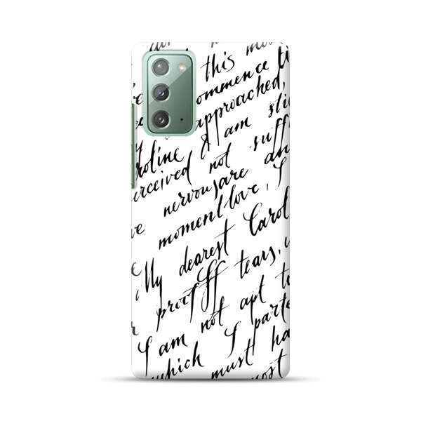 Handwritten Calligraphy Samsung Galaxy Note20 (5G) Hard Case