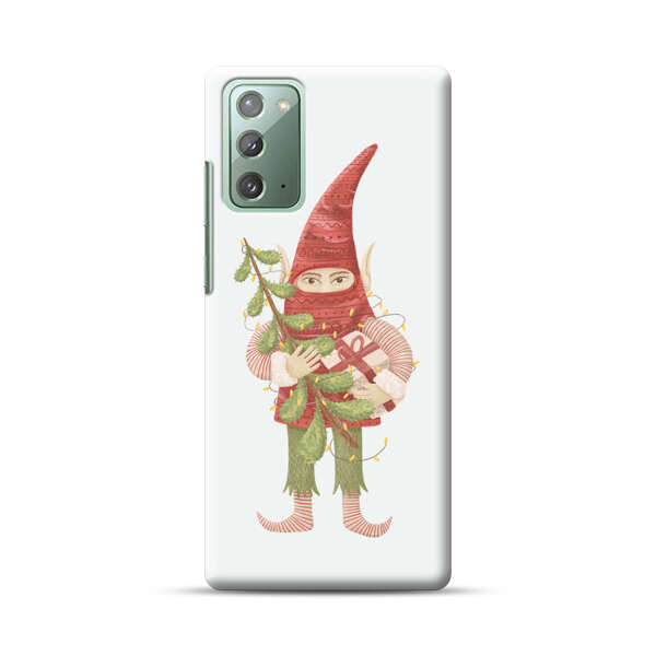 Holiday Gnome with Mistletoe and Gift Samsung Galaxy Note20 (5G) Hard Case