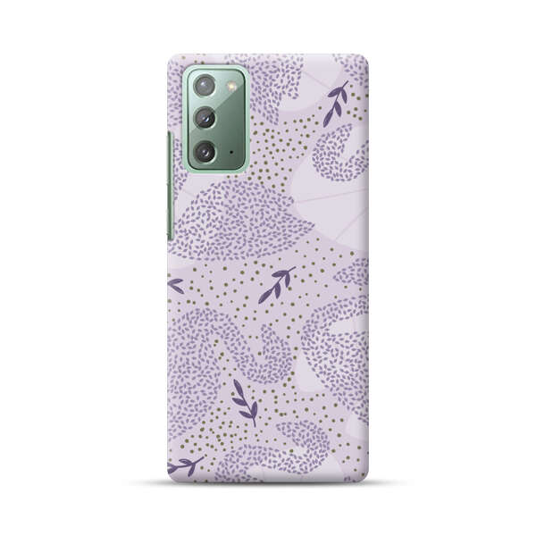 Lavender Swan Pattern Samsung Galaxy Note20 (5G) Hard Case