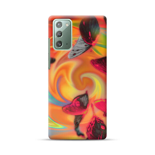 Psychedelic Butterflies Swirl Samsung Galaxy Note20 (5G) Hard Case