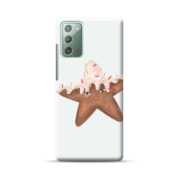 Smiling Gingerbread Star Cookie Samsung Galaxy Note20 (5G) Hard Case