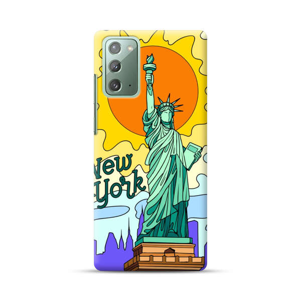 Statue of Liberty New York Artistic Sun Samsung Galaxy Note20 (5G) Hard Case