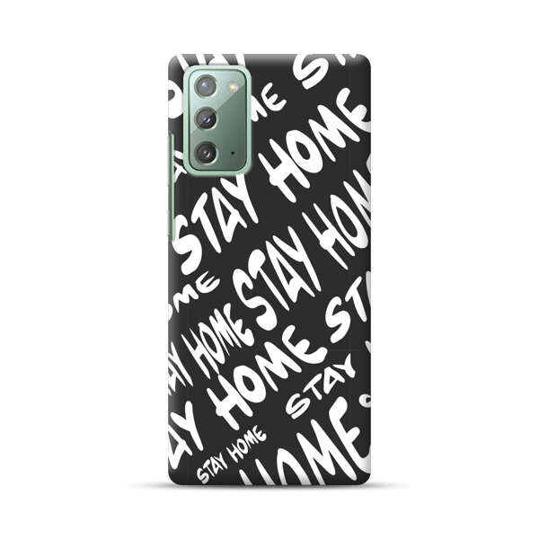 Stay Home Pattern Samsung Galaxy Note20 (5G) Hard Case