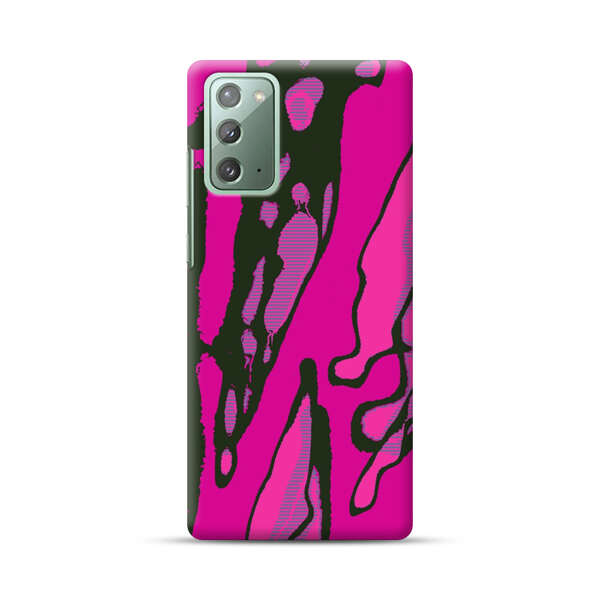 Vibrant Abstract Magenta Black Pattern Samsung Galaxy Note20 (5G) Hard Case