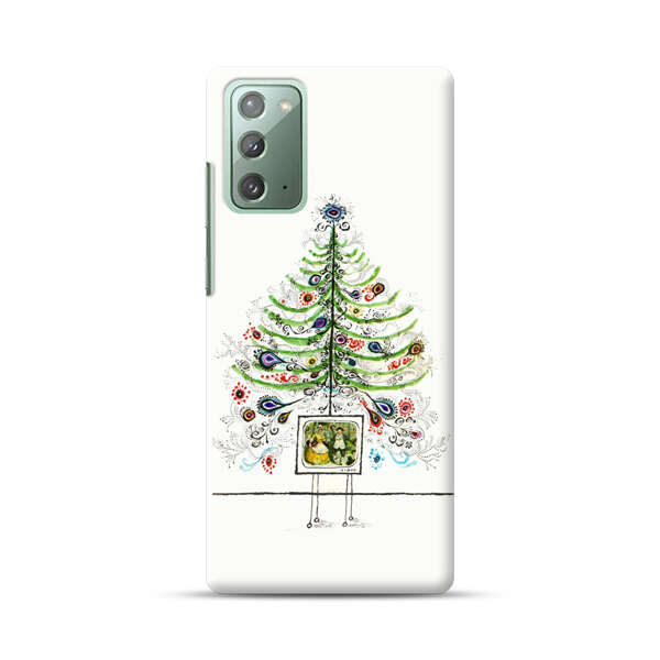 Whimsical Christmas Tree Artistic Design Samsung Galaxy Note20 (5G) Hard Case
