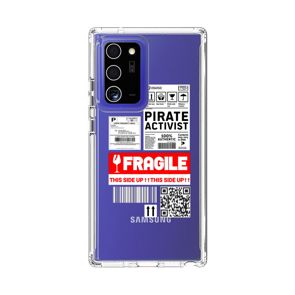 Pirate Activist Fragile Shipping Label Samsung Galaxy Note20 Ultra (5G) Case