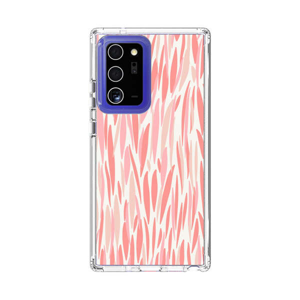 Abstract Coral Wavy Lines Pattern Samsung Galaxy Note20 Ultra (5G) Case