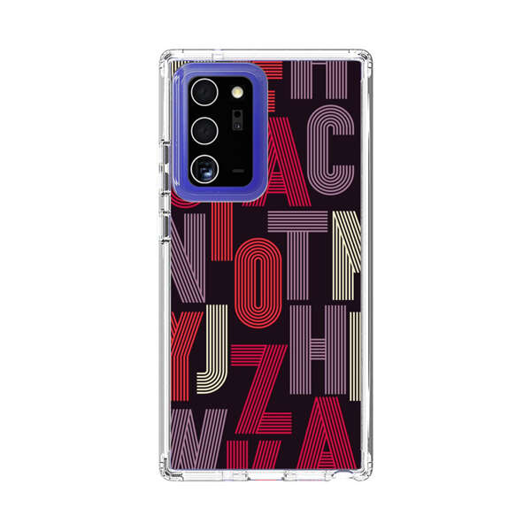 Abstract Letters Pattern Samsung Galaxy Note20 Ultra (5G) Case
