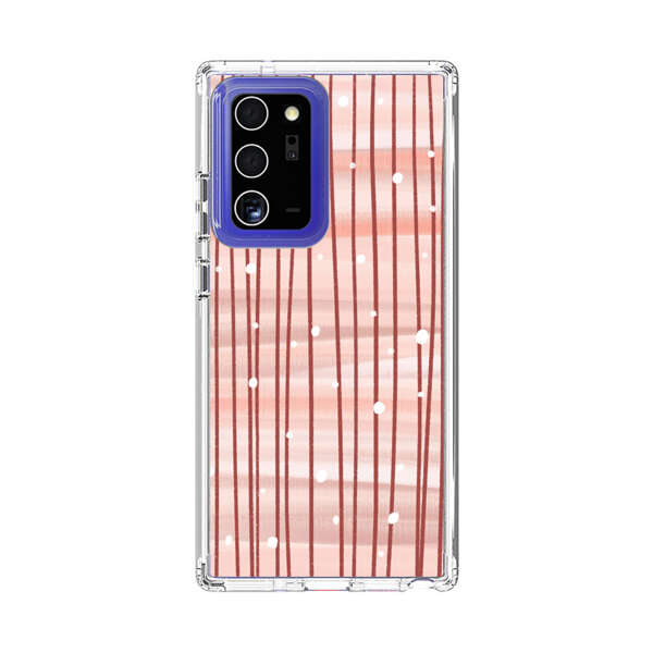 Abstract Vertical Lines Pink Pattern Samsung Galaxy Note20 Ultra (5G) Case