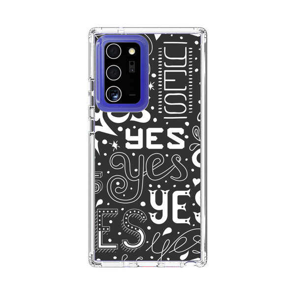 Bold Playful Typography Yes Pattern Samsung Galaxy Note20 Ultra (5G) Case