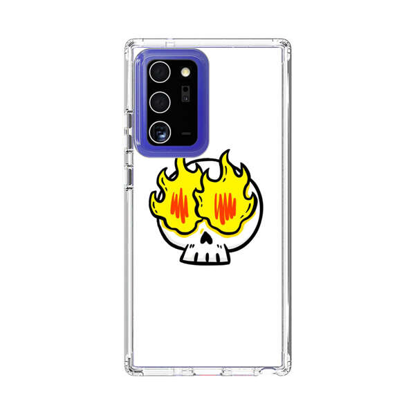 Cartoon Skull with Flames Samsung Galaxy Note20 Ultra (5G) Case