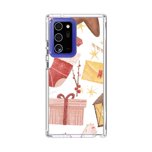 Christmas Festive Pattern with Gingerbread and Gifts Samsung Galaxy Note20 Ultra (5G) Case