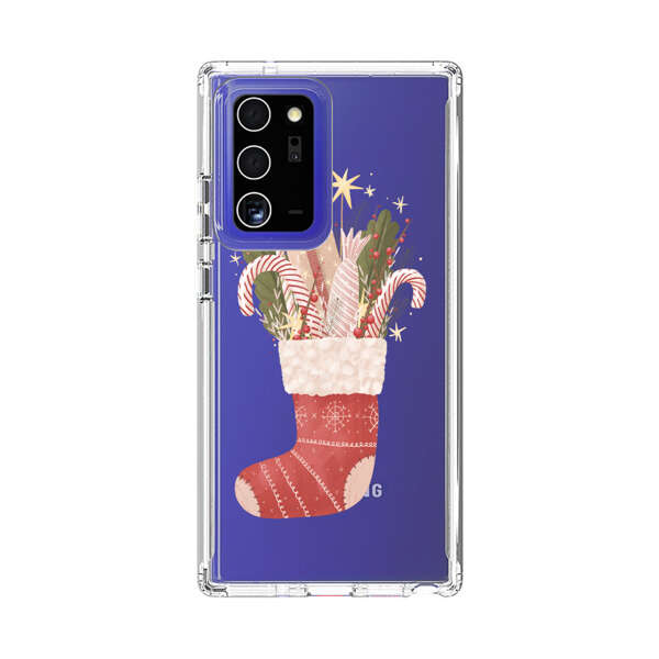 Christmas Stocking with Gifts and Candy Canes Samsung Galaxy Note20 Ultra (5G) Case