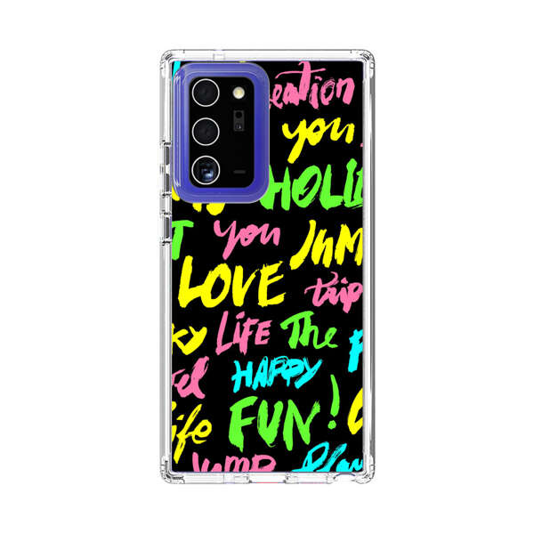 Colorful Positive Motivational Words Pattern Samsung Galaxy Note20 Ultra (5G) Case