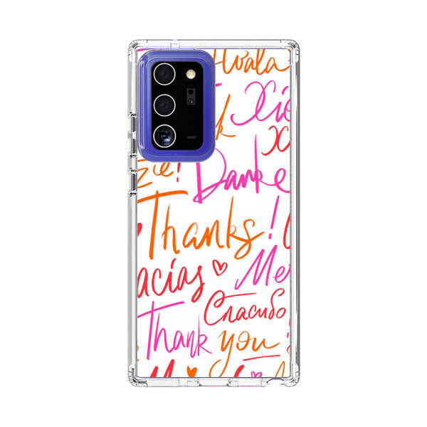 Colorful Thank You Multilingual Pattern Samsung Galaxy Note20 Ultra (5G) Case