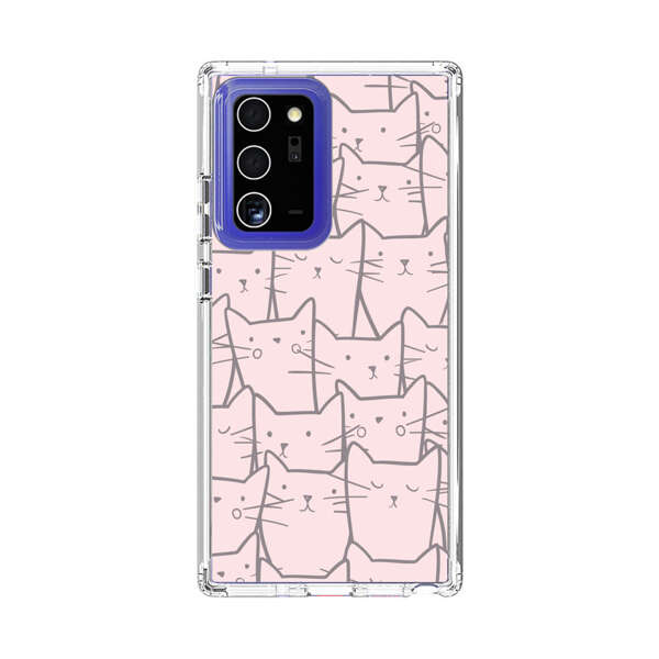 Cute Hand Drawn Cat Pattern Samsung Galaxy Note20 Ultra (5G) Case