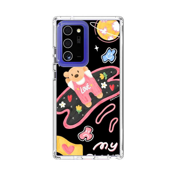 Cute Teddy Bear Love Space Design Samsung Galaxy Note20 Ultra (5G) Case