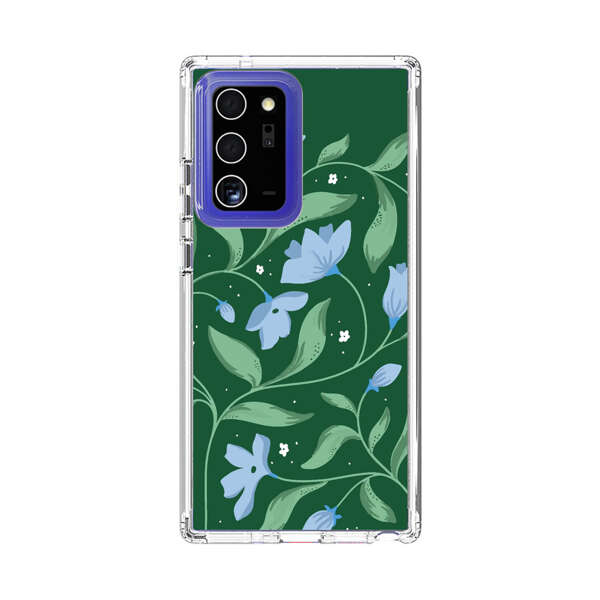 Delicate Blue Floral Illustration Samsung Galaxy Note20 Ultra (5G) Case